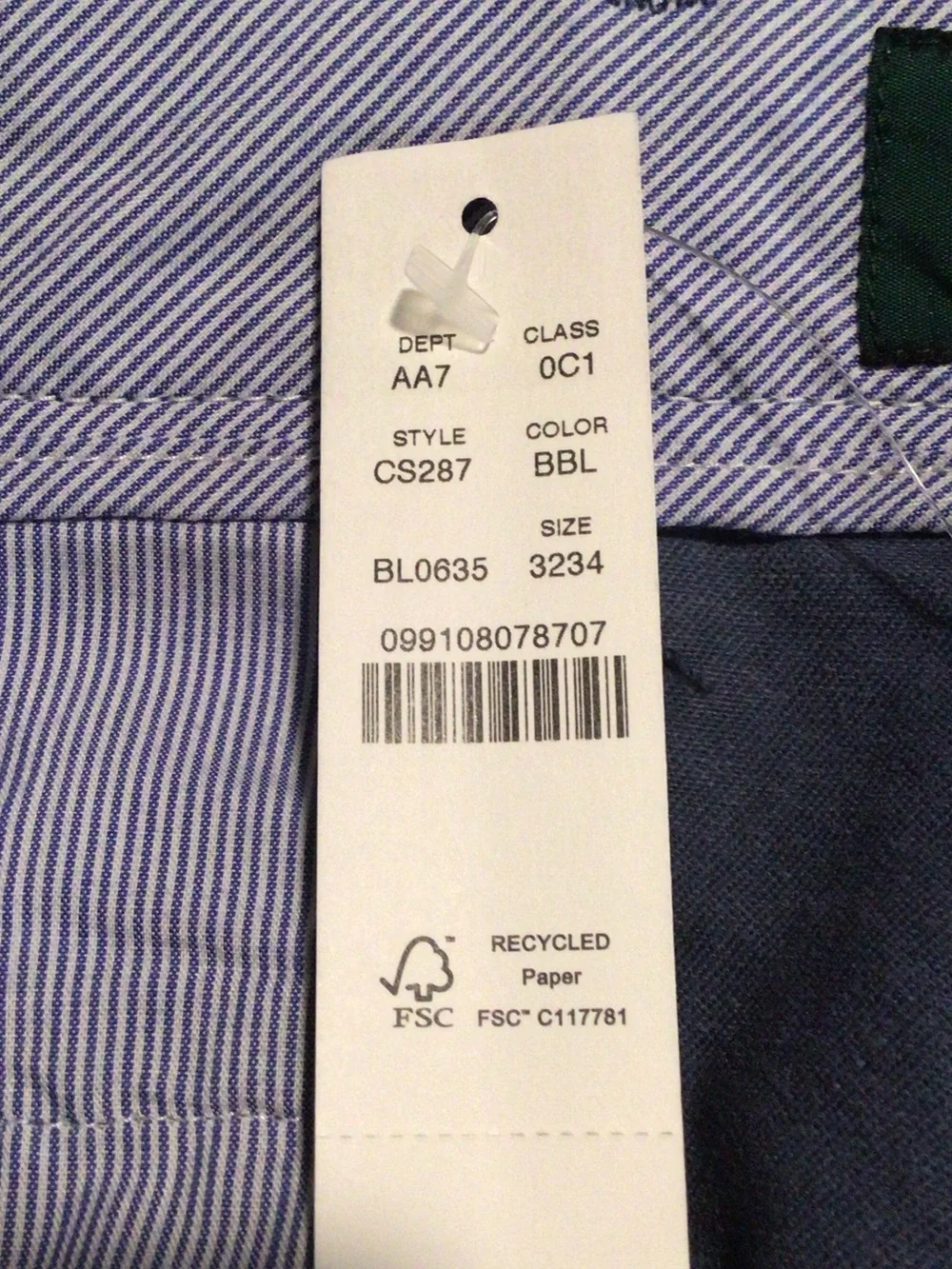 J. Crew Men’s Light Blue Chinos